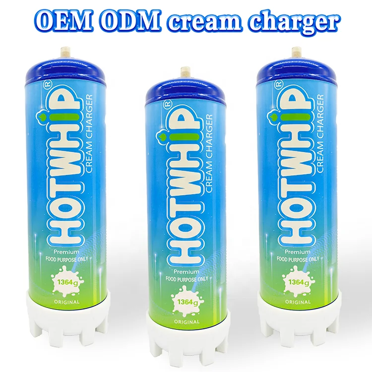 Vanilla Ice Cream Flavor Whipped Cream Dispenser Cartridge Tank Nitrous 2.2L 1100 Gram Whipped Cream Tank