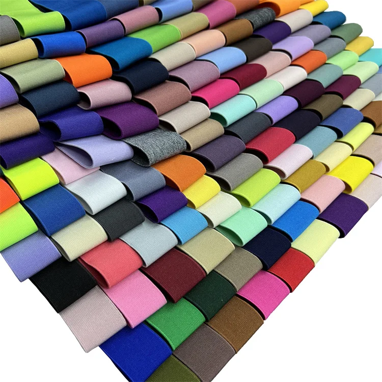 3cm high density elasticity colored plain rubber double-sided elastic band for box accessories