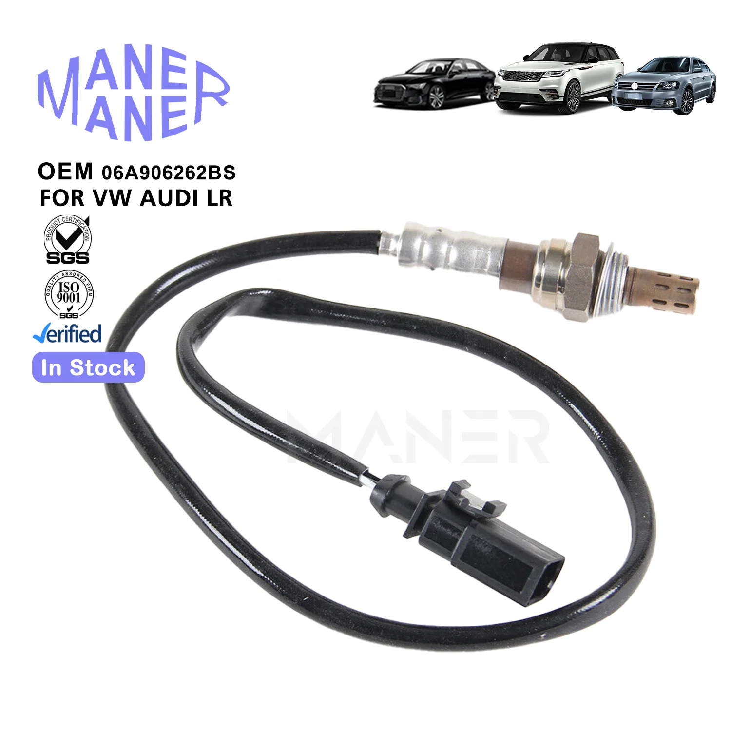 MANER Auto Electrical Systems 06A906262BS wholesale china factory Oxygen Sensor For Audi Volkswagen Skoda 1.6