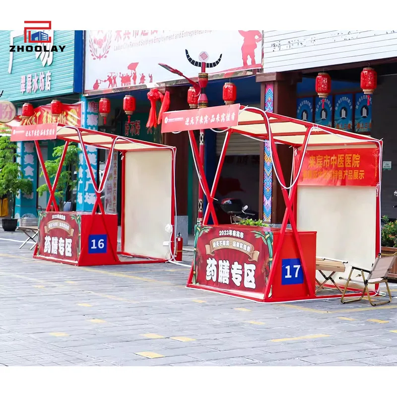 Market Popular Outdoor Commercial Booth Shopping Mall Exhibition Display Rack Creative Wrought Iron Stall
