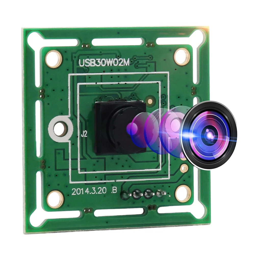 ELP OV7725 VGA small size 26*26mm 120 degree wide angle 0.3MP USB Camera module for linux android windows system
