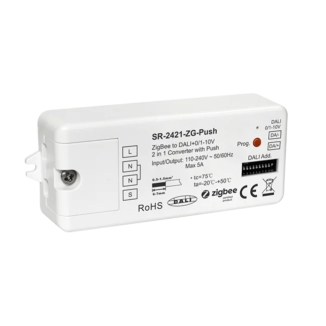 SR-2421-ZG-PUSH small dimmer for DALI drivers or Ballasts