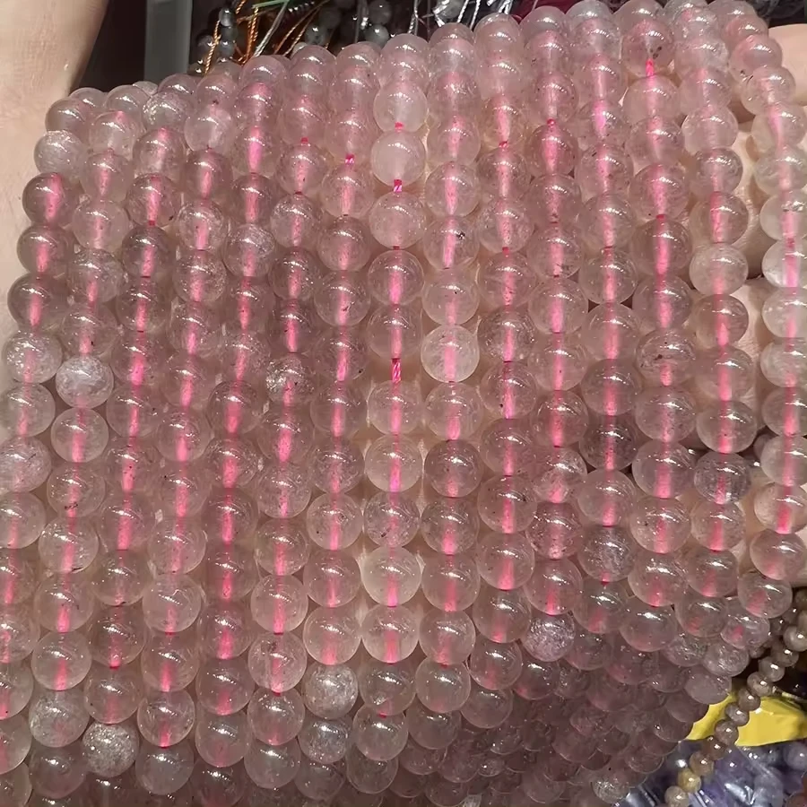 4-10mm Natural Stone Crystal Beads DIY Bracelet Making Tiger Eye Rose Quartz Lapis Lazuli Citrine-Jewelry Findings Components