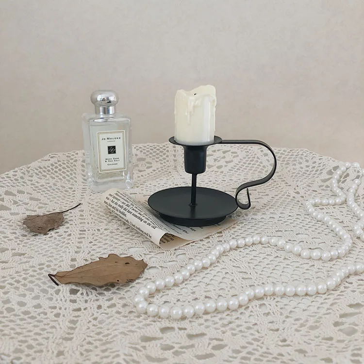 Cutelife скандинавские черные железные подсвечники, свадебные винтажные подсвечники для чайного освещения, декоративные подсвечники