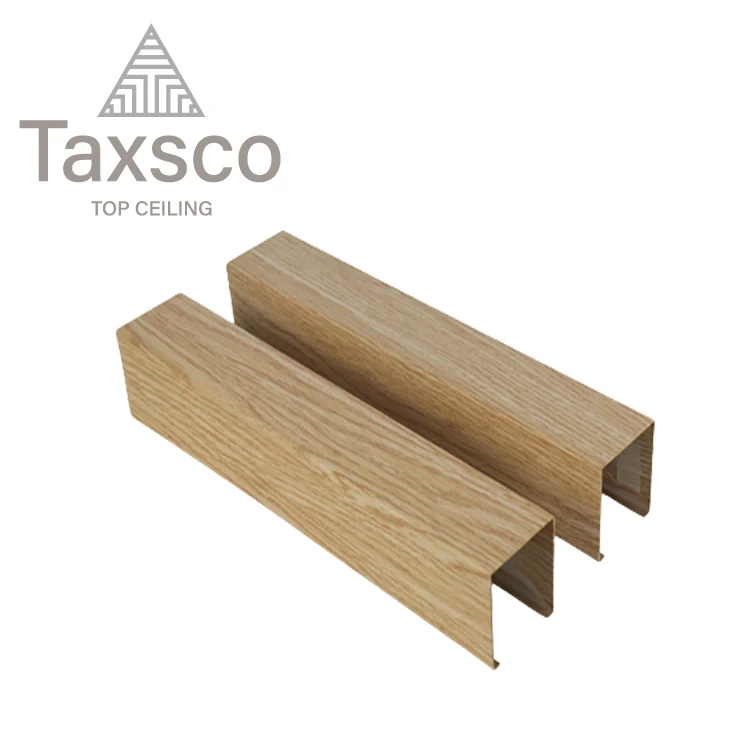 Cost Price Aluminum Linear Wood Baffle Ceilings System Metal Decorative Suspended Ceiling