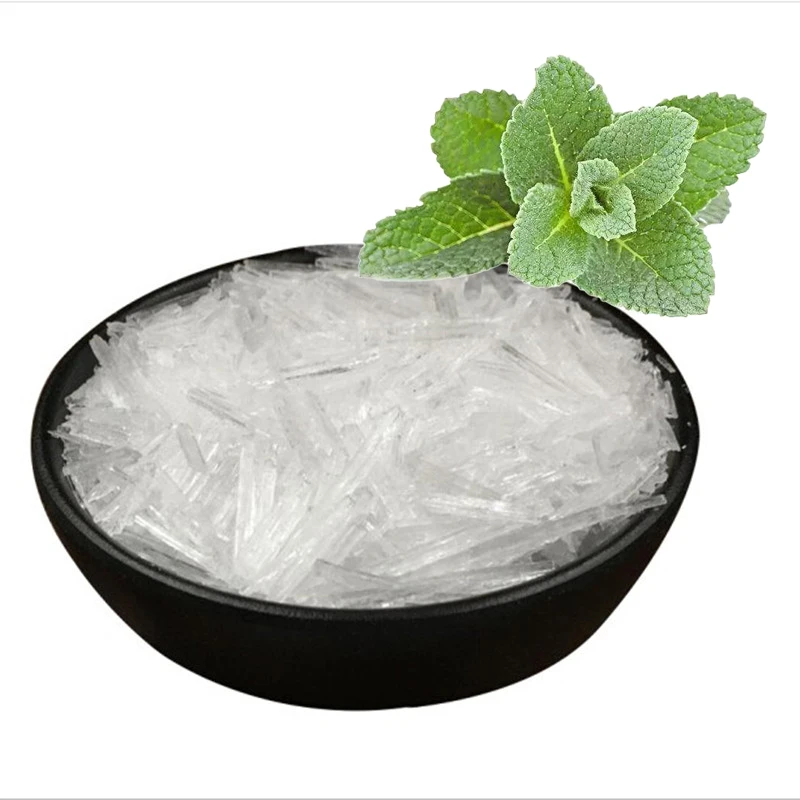 Best quality supply  Natural Plant Extract Food Additive Flavour Fragrance DL-Menthol Crystal 89-78-1