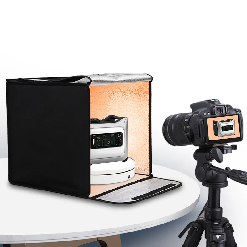 Fotoconic photo studio accessories 60cm light box folding photography light Two-color light box dimmer