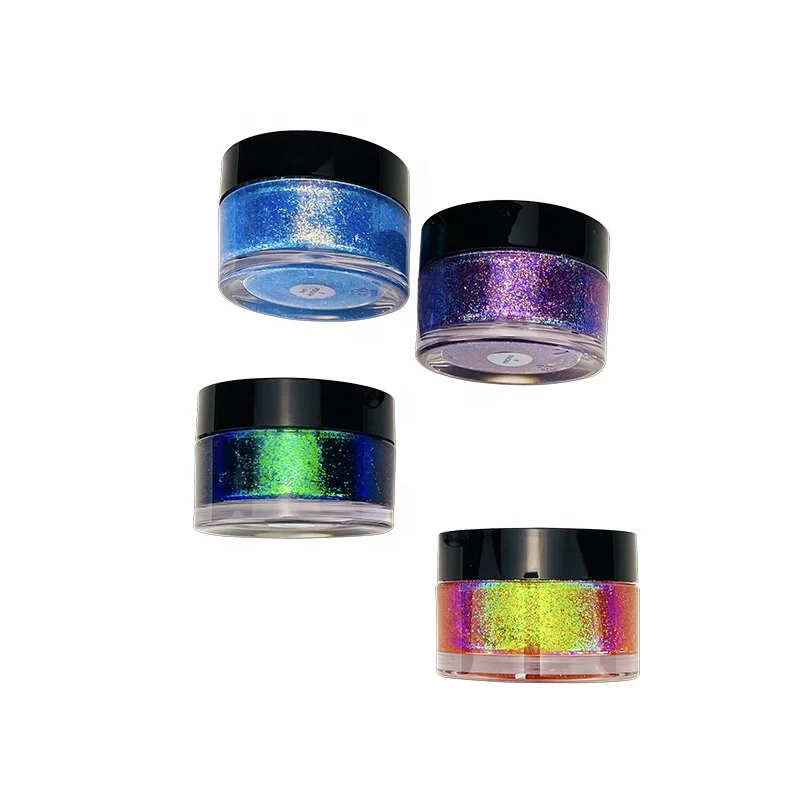 Private Label Transparent New Multichrome Chameleon Pigment Gel Liquid Glitter Eyeshadow