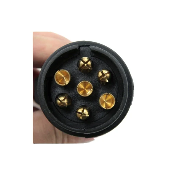 top sale 12 volt 7 pin round semi trailer parts socket box and connector