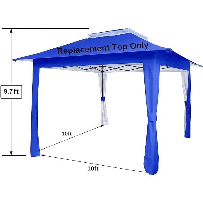 SCOCANOPY Instant Shelter Durable Material Blue 12x12ft Canopy Replacement Cover for Compatible MasterCanopy ABCCanopy Frame