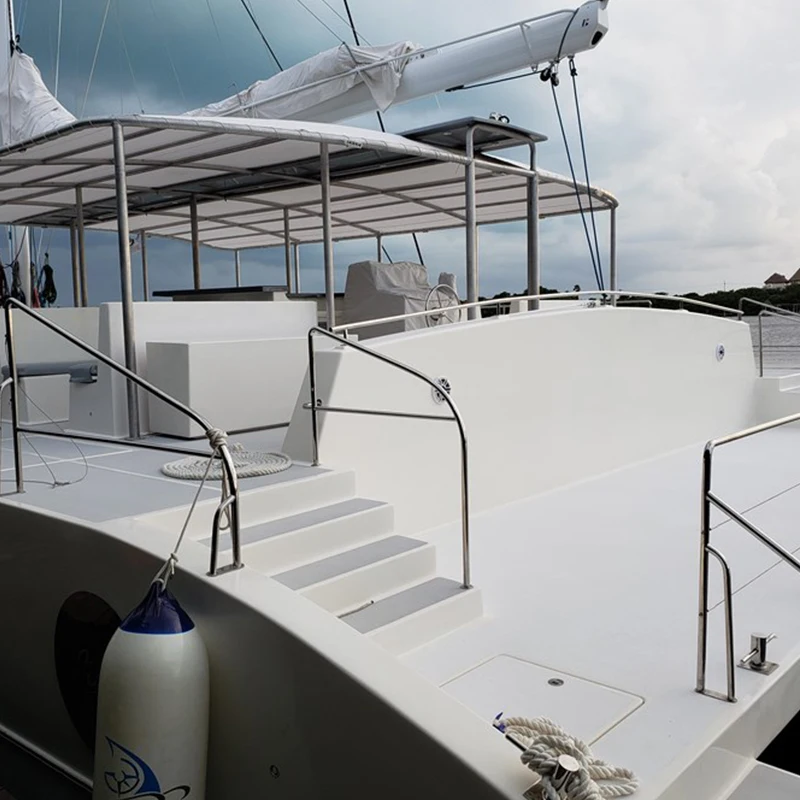 New Products 2024 Aluminum Sail Boat Modern Boat Yacht 12 Passengers Large Catamaran Sailing Boats