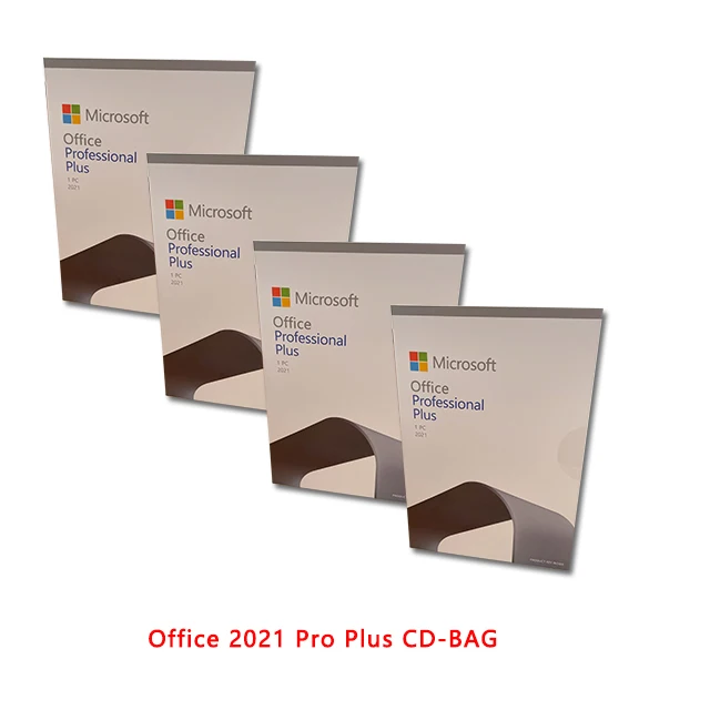Office 2021 Professional Plus /Office 2021 Pro Plus CD-Bag Can Reinstall English/French Language Latest Version