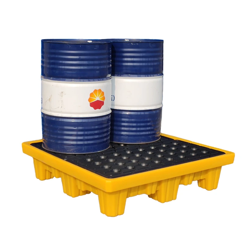 Cheap price large anti 4 drum spill containment pallets