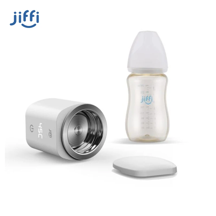 Jiffi Portable Outdoor Travel Electric Smart Wireless Hot Water Baby Food Fast Feeding Bottle Warmer For Milk