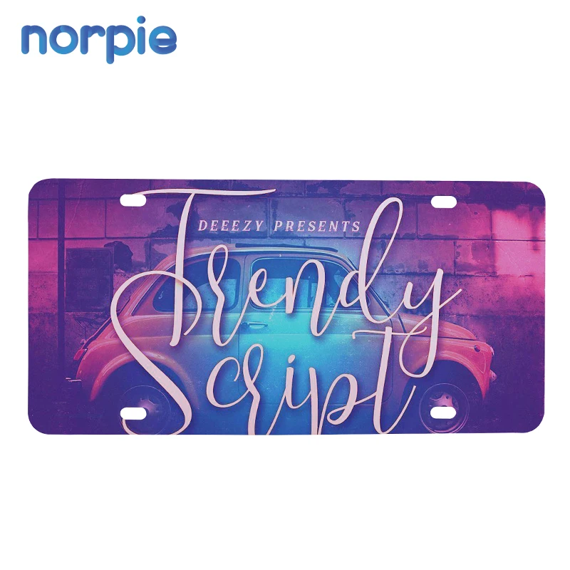 Factory Fast Production Car Tag White Blanks Sublimation Aluminum License Plates for DIY Printing