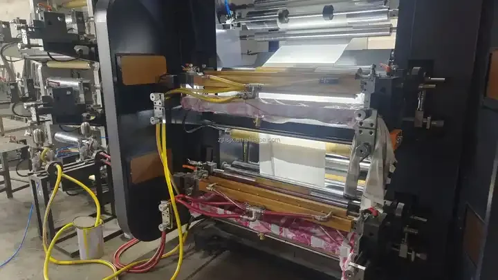 YTB-4600 высокая скорость 4 вида цветов крафт-бумаги Флексографические принтеры флексографская печатная машина