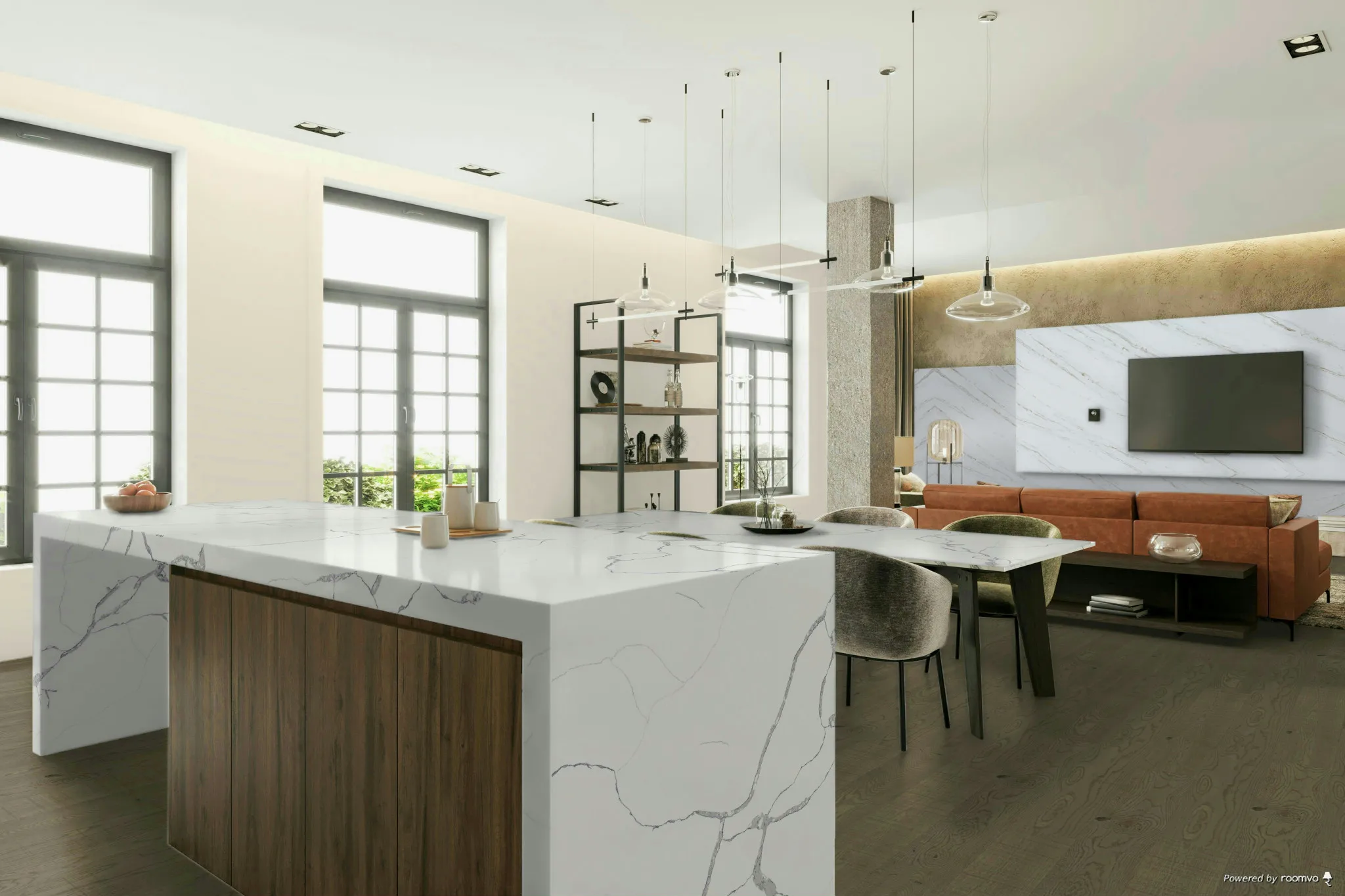 White Calacatta Engineered Stone Slab 18/20/30mm Artificial Quartz Polished Modern Kitchen Vanity Cotertops Bathroom Vanities