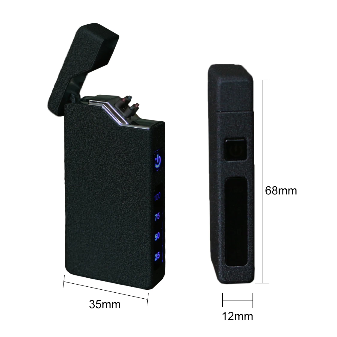 Electric Smoking Lighter USB-C Rechargeable Custom LOGO Gift Idea Electric Plasma Double Arcs Cigarette Lighter