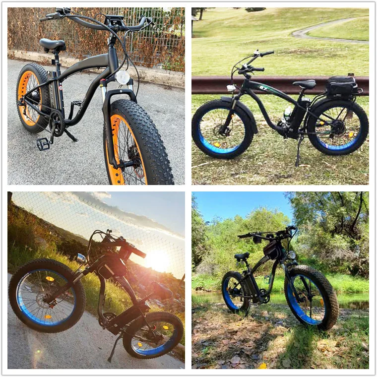 2024 HAMMER26 1000w High Power Fat Tire snow e bike 26 inch electric Bicycle for sale