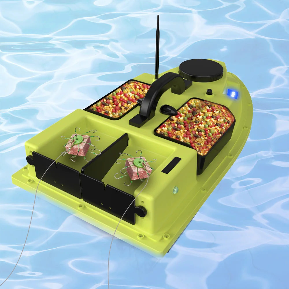 Carp Fishing Bait Boat Tackle 2kg Loading Rc Bait Boat For Fishing 500m Gps Inflatable Fishing Bait Boat