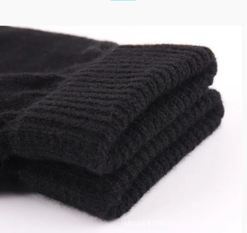 Wholesale Knit Gloves Touchscreen Warm Thermal Soft Elastic Cuff Fashion Outdoor Winter Anti-Slip Cycling Sports Gloves