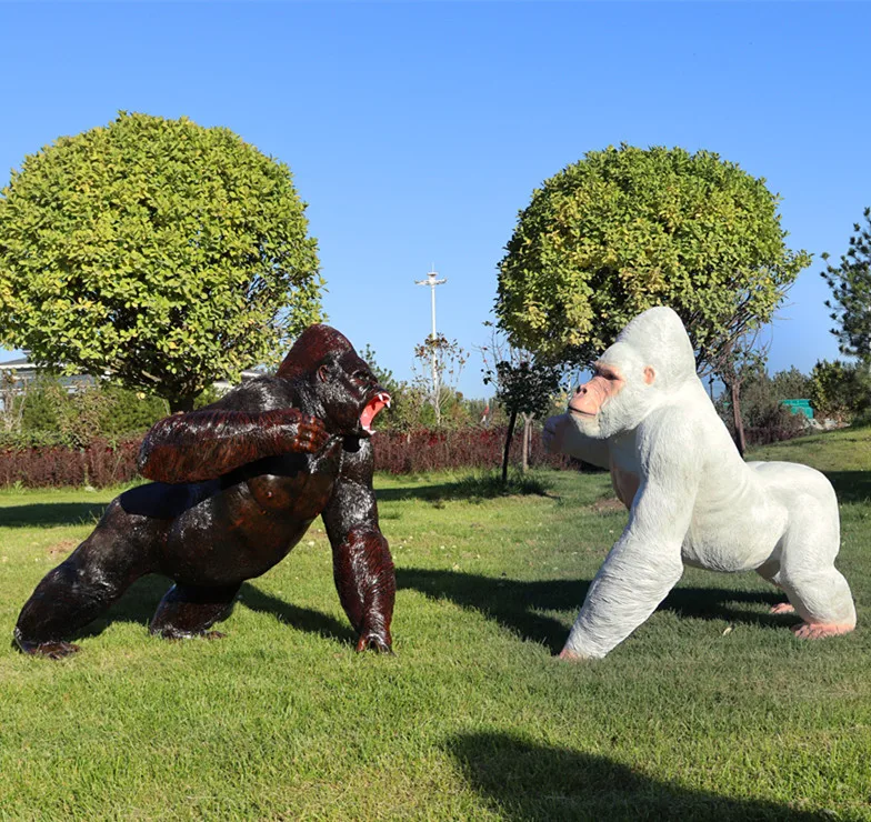 Hot Garden outdoor resin sculpture the simulation statues gorilla orangutan sculpture for ornament