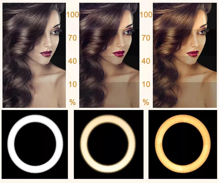 Junnx custom tripod stand 12inch photographic ringlight tiktok living video fill light selfie makeup 10 12 inch led ring light