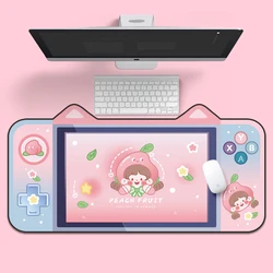 Game Girl Heart Cartoon Mouse Pad Funny Little Bear Mouse Pads For Desk Circular Small Mouse Pads