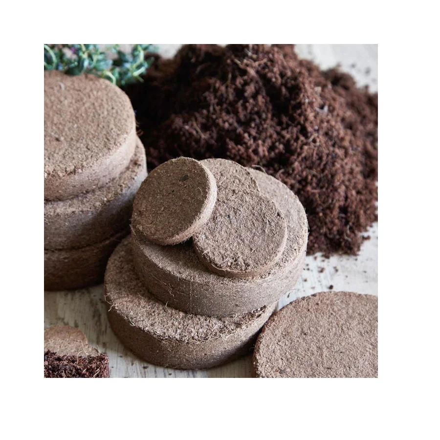 Best Price Wholesale Vietnamese Coir Pelletts, Ideal For Planting Trees Eco-friendly