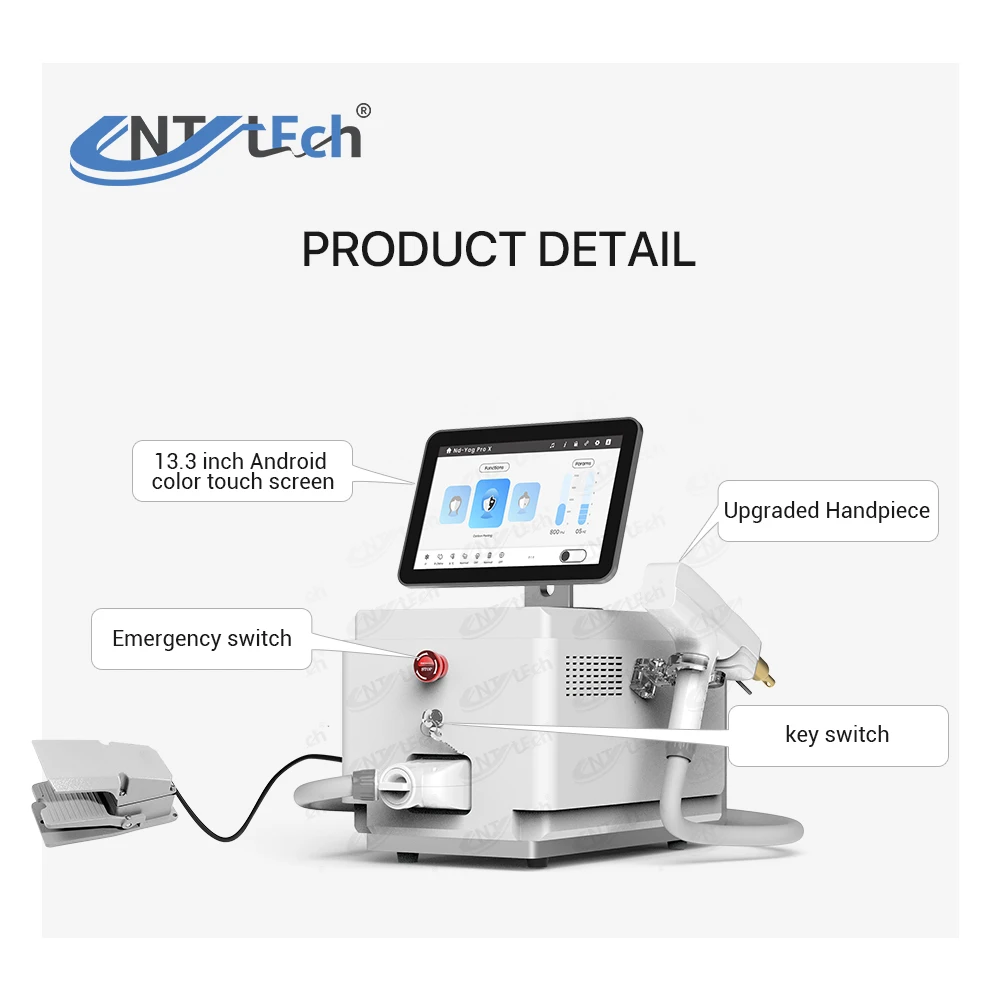 Portable laser tattoo removal machine q-switched nd yag laser machine remove tattoo
