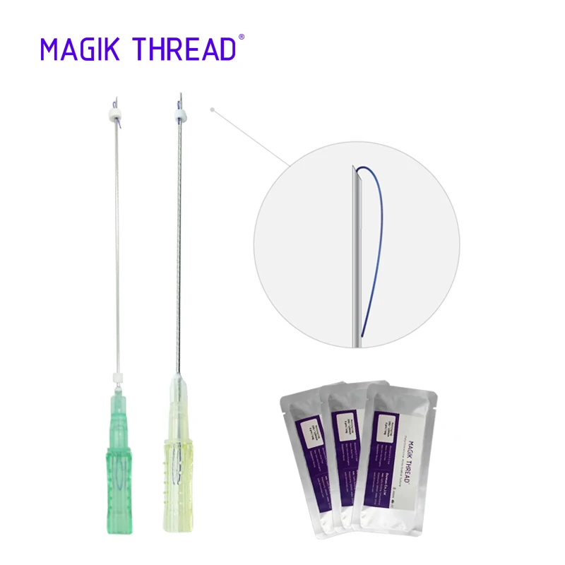 Magik Thread CE marked MONO 29g 60mm pdo face lifting thread single kits for buttock and breast with sharp needle