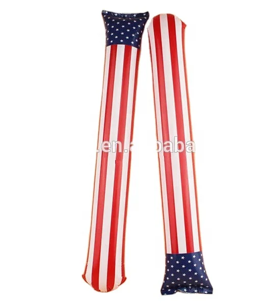 
Customized PE Plastic Printed Flag Inflatable Cheering Sticks 