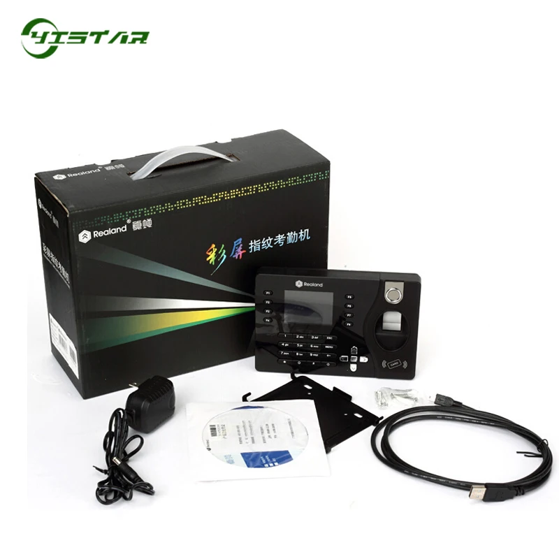 
Hot Sale Biometric Fingerprint Time Recording 125KHz RFID Card Time Attendance System A-C081 Realand Support P2P Cloud Service 