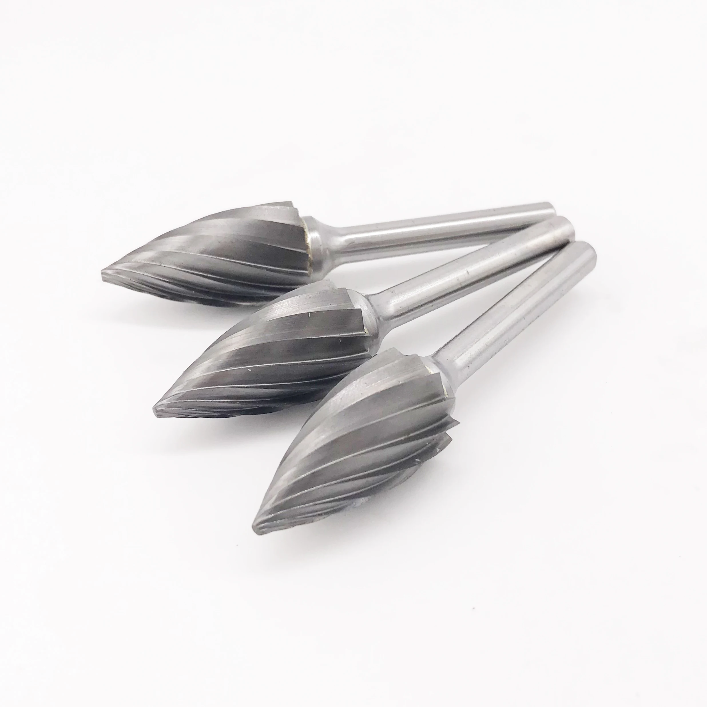 Customized G1625 nonferrous cut cbn carbide burr for aluminum