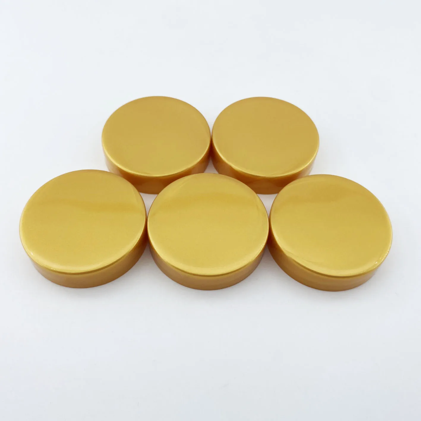 Golden Wide Mouth Cap Luxury 44/400 Chemical Bottle Cream Jar Screw Caps Lids Jar Lids PP Plastic Custom Logo Carton Box XL