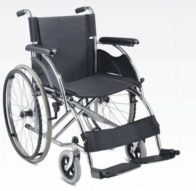 Medical Cheap and high quality steel tube wheelchair;Household