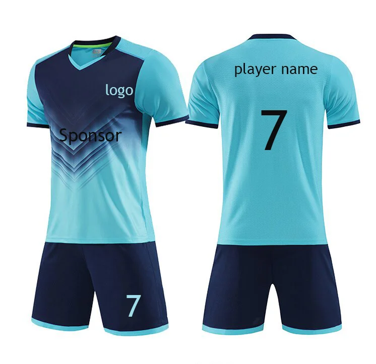 23/24 New Blank Sublimation Soccer Shirts Football Jersey Teams logo Men Kids Custom Soccer Jersey Set For Men