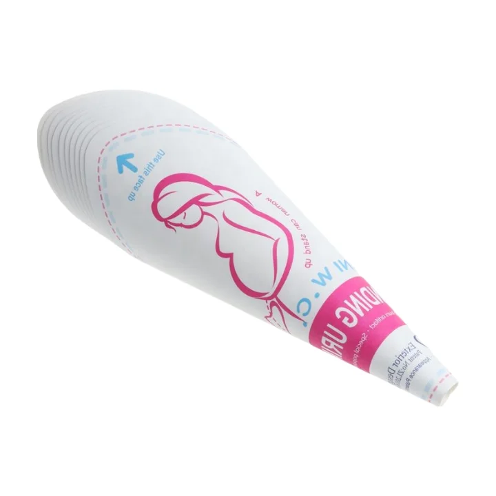 Female Factory Disposable Paper Urinal Females Pee Device Outdoor Portable Traveling Pee Funnel For Women Standing Paper Urinal