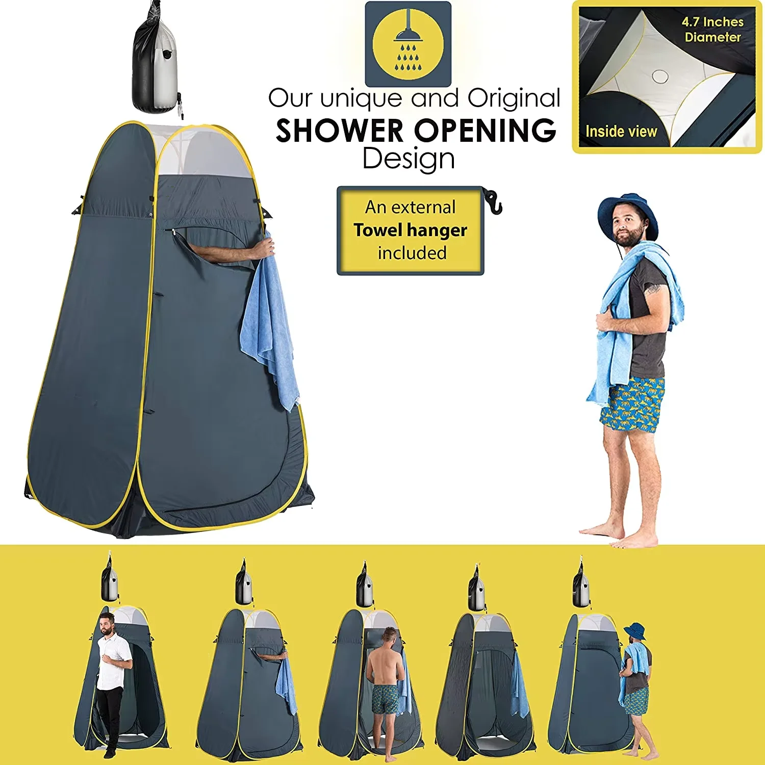 Outdoor changing tent Camping Privacy Shower Tent for Portable Toilet & for a Portable Shower