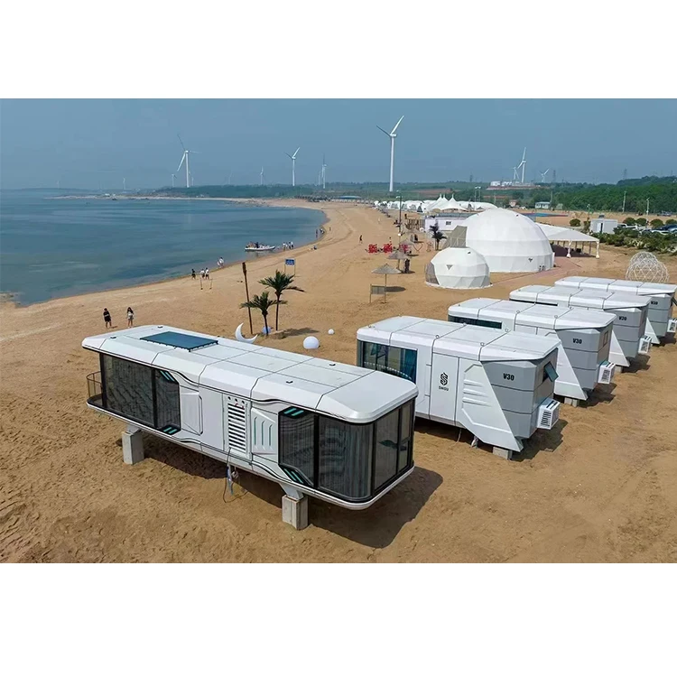 E40 Modular Kit House Steel Frame Aluminum alloy Prefabricated Modular House mobile capsule trailer capsule hotel