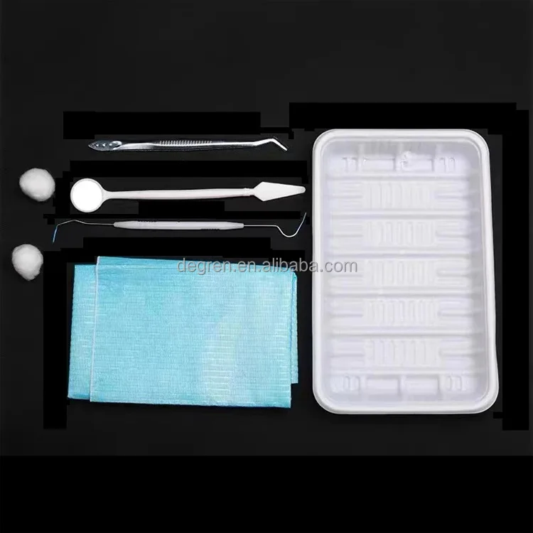 Disposable Dental instrument kit 3 in 1 or 5 in 1 dental set dental implant surgical kit for dentist use