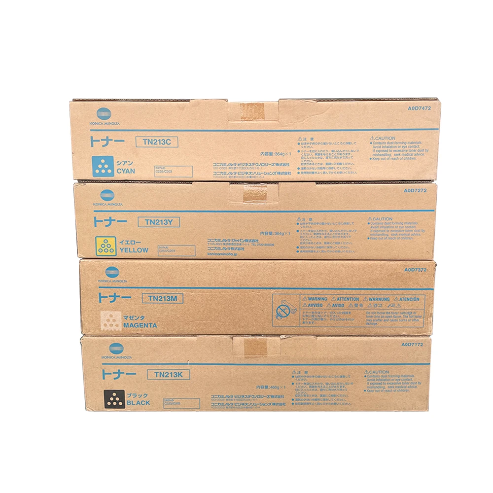 100% оригинальный тонер-картридж TN213 Konica Minolta Bizhub C203 C253
