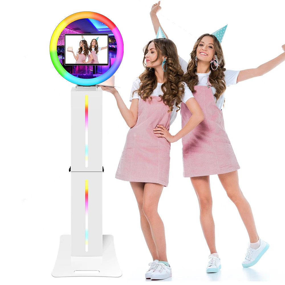 2024 Portable12.3 Inch win Photo Booth For Wedding Party Photo Booth Business  Custom Logo With Flight Case