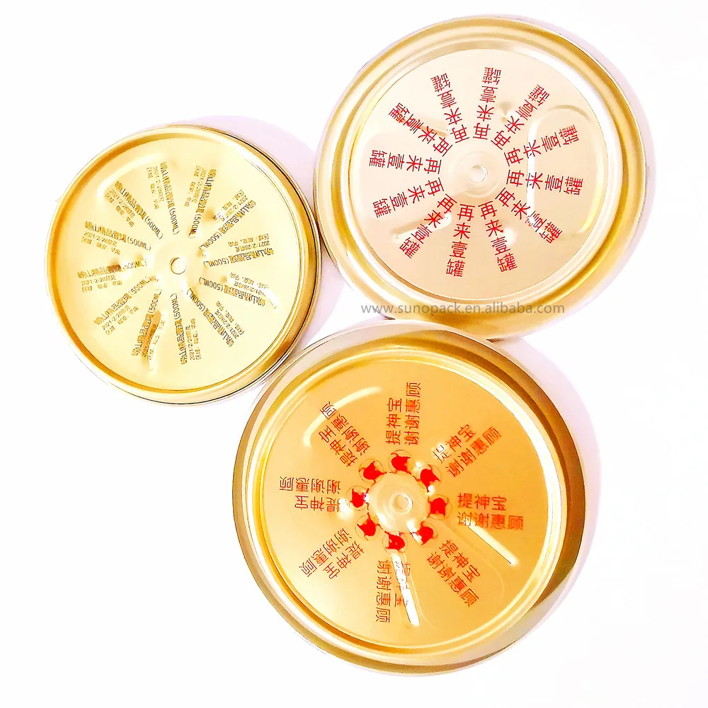 Красочные легко открывающиеся крышки для энергетических напитков, крышка банка из Таиланда, алюминиевая крышка EOE