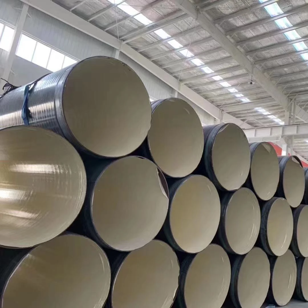 api 5l Epoxy lining 3lpe 3lpp coating with 3mm thickness water transmission steel pipeline