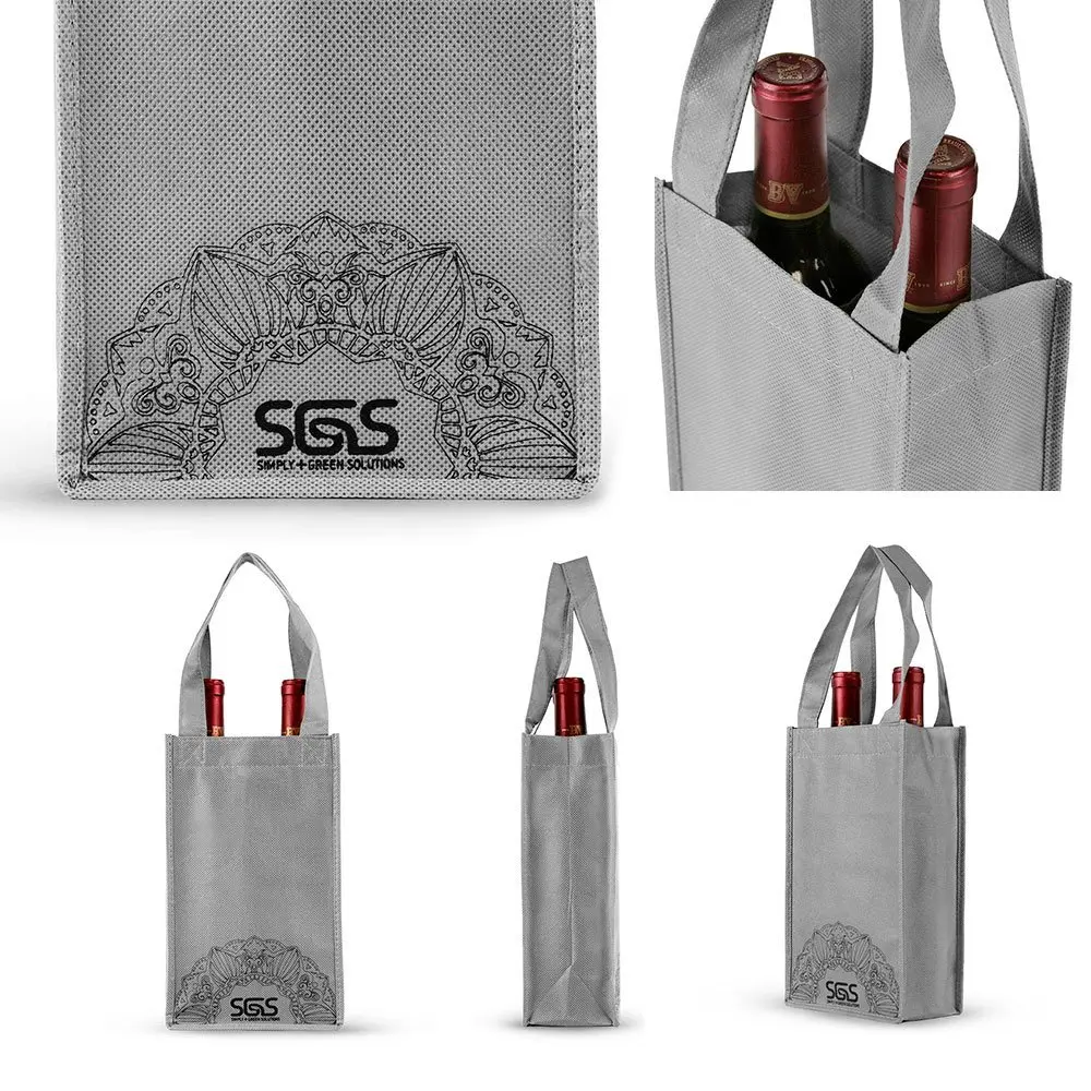 cheap wine bottle gift bag non woven wine bag custom non woven bag