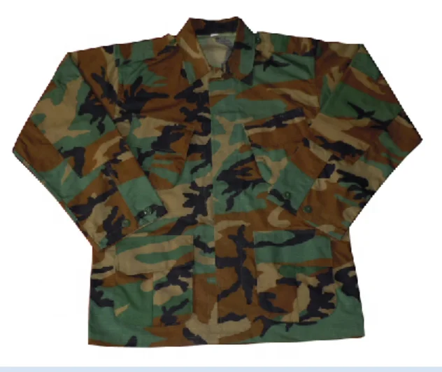 
vietnam style BDU military uniform set woodland 