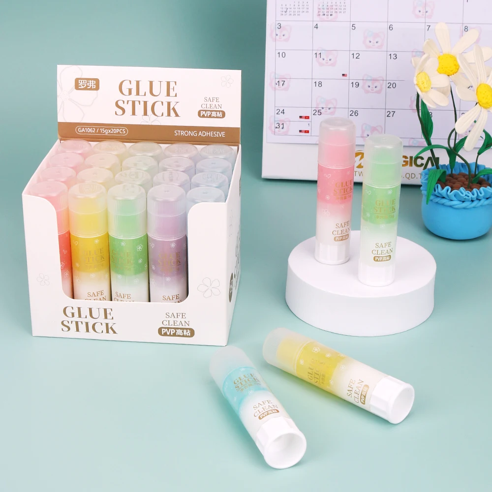wholesale custom non toxic paper strong adhesive pvp glue school Office supplies high quality 8/15/21/36g PVA glue stick