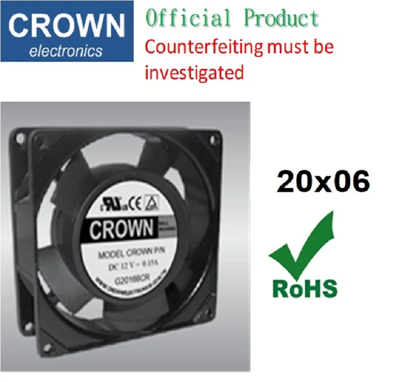 Crown 9225 SERVER O10 DC FAN for Home Textiles