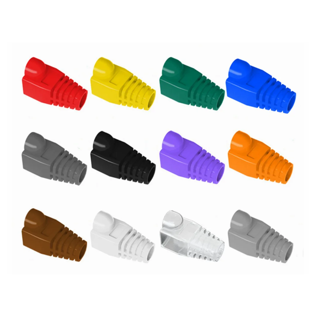 CAT5/CAT5e/CAT6 Category 5 Category 6 Network Cable RJ45 Network Connector Plug Cover Dust Proof Transparent Cover